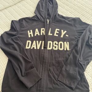 Harley-Davidson Black Zip-Up Hoodie
